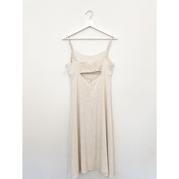 Altar'd State Linen Midi Dress Oaklynn Linen Midi Dress Size Large - Picture 3 of 7